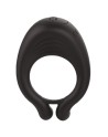OCTAVE, Cockring Noir dans un silicone médical doux avec 1 mode de vibration