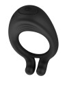 OCTAVE, Cockring Noir dans un silicone médical doux avec 1 mode de vibration