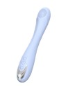 Vibromasseur silicone 10 modes de vibration USB bleu
