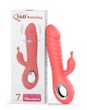 Vibromasseur rabbit rotatif 7 vibrations USB