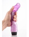Vibromasseur 20 cm Jelly violet avec Picots