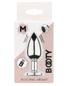 Plug vibrant acier inoxydable anal taille M avec télécommande, USB BOOTY