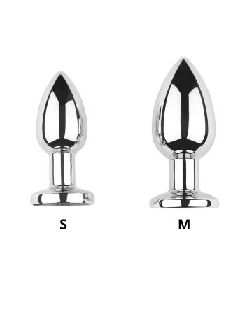 Plug vibrant acier inoxydable anal taille M avec télécommande, USB BOOTY