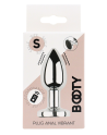 Plug vibrant acier inoxydable anal taille S avec télécommande, USB BOOTY