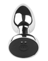 Plug vibrant acier inoxydable anal taille S avec télécommande, USB BOOTY