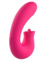 Vibromasseur 2 en 1 G-spot et stimulateur de clitoris USB Kali rose 