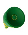 Gode ventouse tentacule Kraken vibrant 21 cm vert et jaune USB 