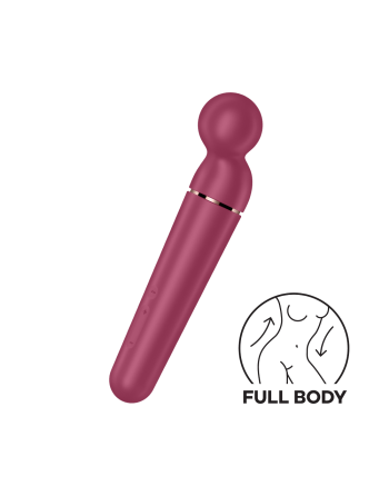 Vibromasseur wand rouge USB 60 vibrations Planet Wand-er Satisfyer 