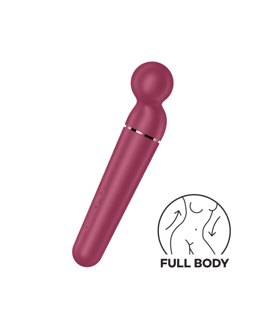 Vibromasseur wand rouge USB 60 vibrations Planet Wand-er Satisfyer 