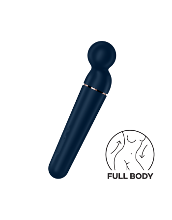Vibromasseur wand bleu USB 60 vibrations Planet Wand-er Satisfyer 