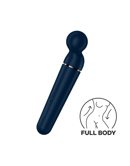 Vibromasseur wand bleu USB 60 vibrations Planet Wand-er Satisfyer 