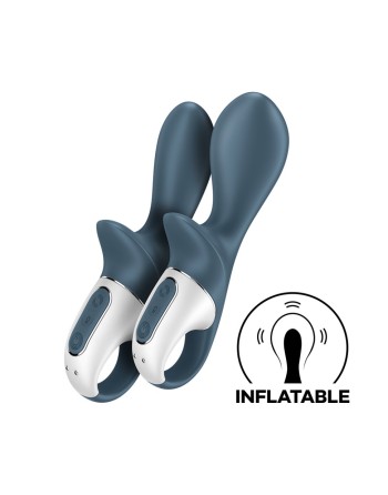 Vibromasseur gonflable anal gris USB Air Pump Booty 2 Satisfyer 