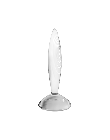 Gode anal en verre borosilicaté massif transparent Sparkling Crystal Satisfyer 