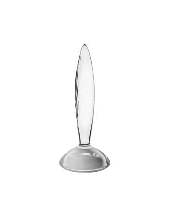 Gode anal en verre borosilicaté massif transparent Sparkling Crystal Satisfyer 