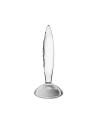 Gode anal en verre borosilicaté massif transparent Sparkling Crystal Satisfyer 