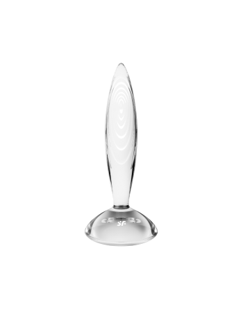 Gode anal en verre borosilicaté massif transparent Sparkling Crystal Satisfyer 