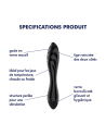 Gode en verre noir haute qualité Dazzling Crystal 1 Satisfyer 