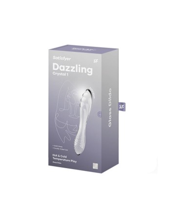 Gode en verre transparent haute qualité Dazzling Crystal 1 Satisfyer 