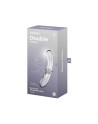 Gode en verre borosilicaté massif transparent Double Crystal Satisfyer 