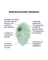 Stimulateur clitoridien par onde de pression sans contact et par vibration USB vert menthe, Cloud Dancer Satisfyer 