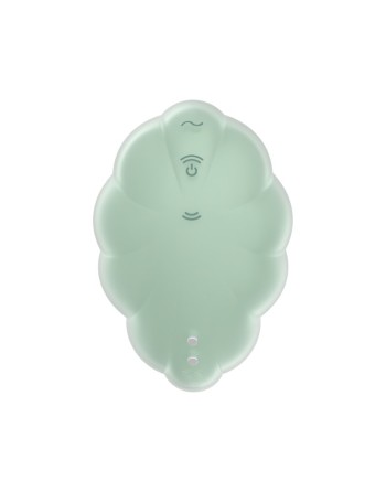 Stimulateur clitoridien par onde de pression sans contact et par vibration USB vert menthe, Cloud Dancer Satisfyer 