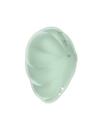 Stimulateur clitoridien par onde de pression sans contact et par vibration USB vert menthe, Cloud Dancer Satisfyer 