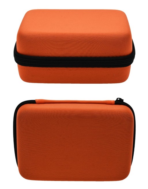 Boite de rangement coquée couleur orange 