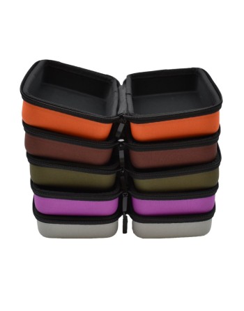 Boite de rangement coquée couleur orange 