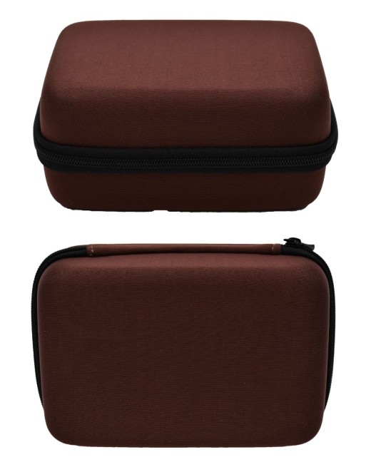 Boite de rangement coquée couleur marron 