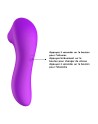 Stimulateur succion de clitoris et tétons USB violet