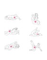 Vibromasseur de couple rose, USB avec 2 moteurs pour stimulation Point G et clitoridienne avec télécommande