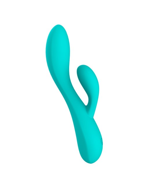 Vibromasseur rabbit USB turquoise NINA 