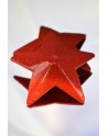 Nipple Métal rouge Cache tétons d'étoile
