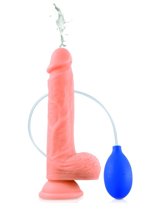 Gode ventouse réaliste éjaculateur 21,5 cm 