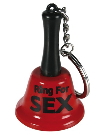 Cloche rouge porte clefs Ring For Sex 