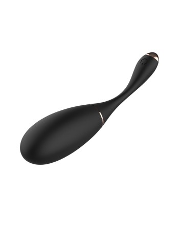 Œuf vibrant télécommandé USB noir avec option commande vocale LOLA-S 