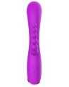 Vibromasseur triple stimulation très puissant violet USB 