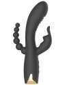 Vibromasseur triple stimulation très puissant noir USB 