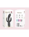 Vibromasseur triple stimulation très puissant rose USB 
