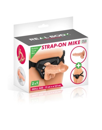 2 en 1 Gode ceinture interchangeable Mike 13 cm 