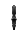 Vibromasseur rabbit noir USB, chauffant et connecté Heat Climax  Satisfyer