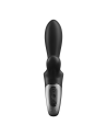 Vibromasseur rabbit noir USB, chauffant et connecté Heat Climax  Satisfyer