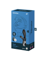 Vibromasseur rabbit noir USB, chauffant et connecté Heat Climax  Satisfyer