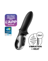 Vibromasseur noir USB, chauffant et connecté Hot Passion Satisfyer
