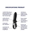 Vibromasseur noir USB, chauffant et connecté Hot Passion Satisfyer