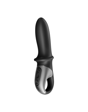 Vibromasseur noir USB, chauffant et connecté Hot Passion Satisfyer