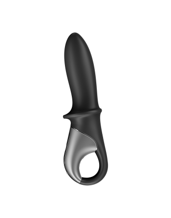 Vibromasseur noir USB, chauffant et connecté Hot Passion Satisfyer