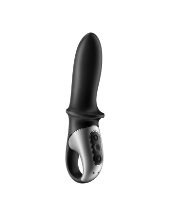 Vibromasseur noir USB, chauffant et connecté Hot Passion Satisfyer