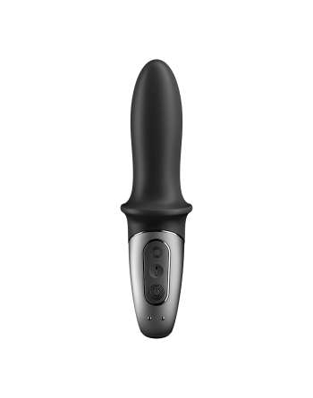Vibromasseur noir USB, chauffant et connecté Hot Passion Satisfyer