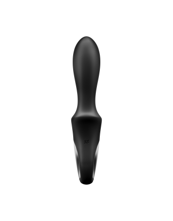Vibromasseur noir USB, chauffant et connecté Heat Climax Satisfyer